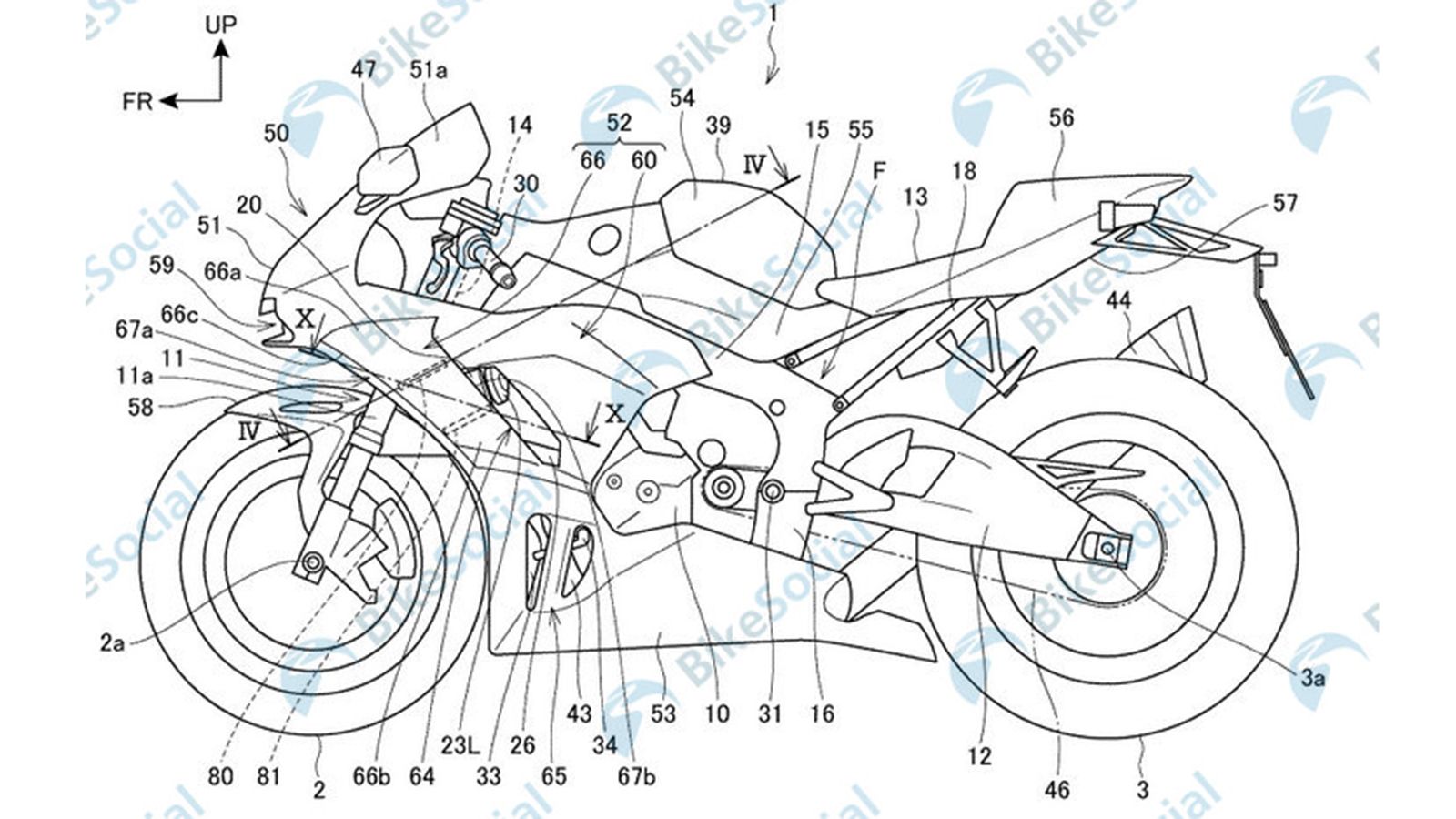 Τα τεχνικά σχέδια της Honda για την τεχνολογία ενεργής αεροδυναμικής.