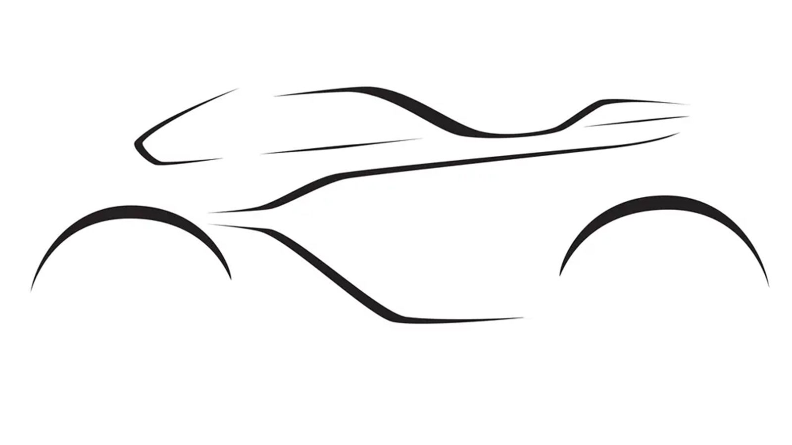 Το teaser σχέδιο της Aston Martin για την νέα μοτοσυκλέτα της. 