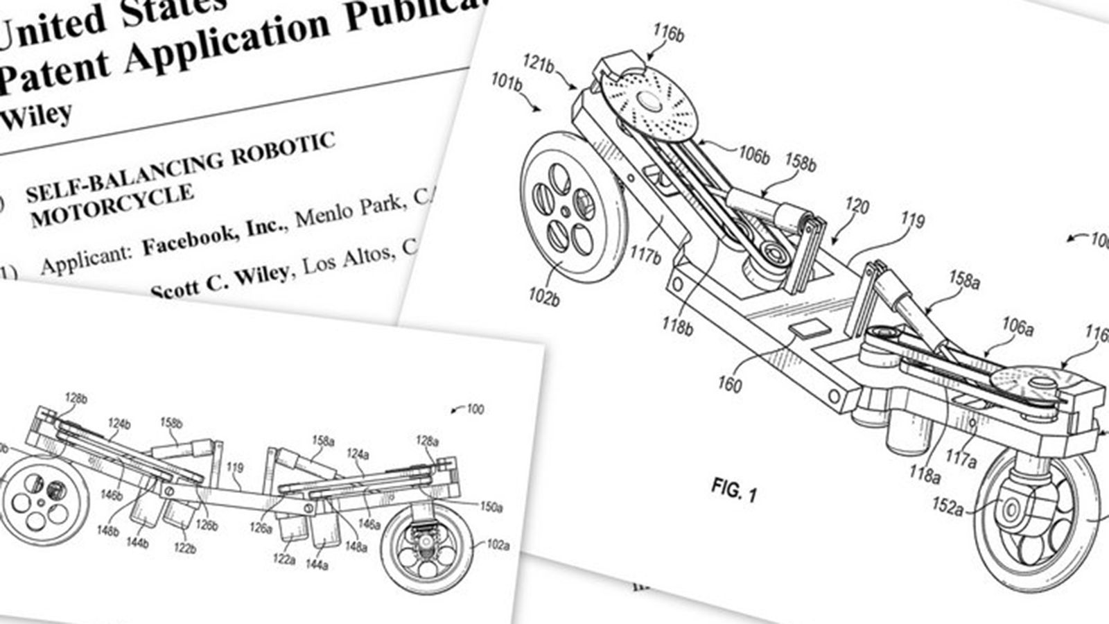 Κάποια από τα σχέδια που το Facebook κατοχύρωσε για την νέα του «μοτοσυκλέτα»...