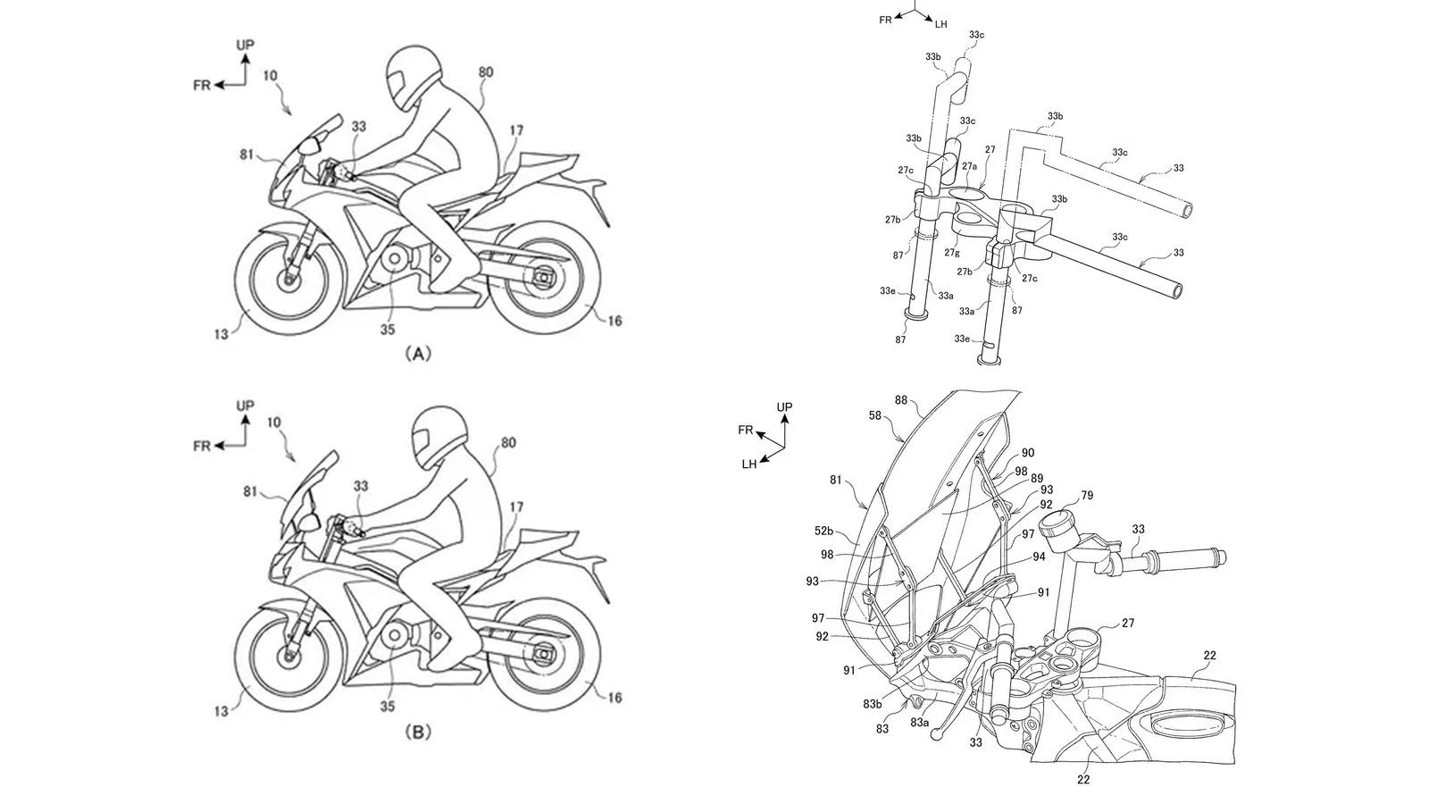 Τα τεχνικά σχέδια της Honda για την μεταβλητή θέση οδήγησης. 
