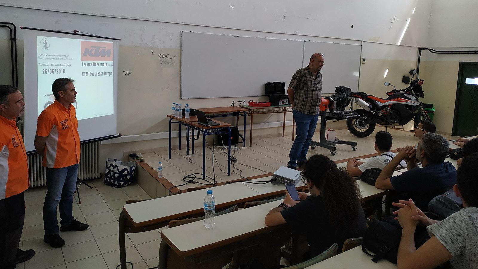 Στιγμιότυπο από το σεμινάριο τεχνικής εκπαίδευσης της ΚΤΜ στο Πανεπιστήμιο Δυτικής Αττικής