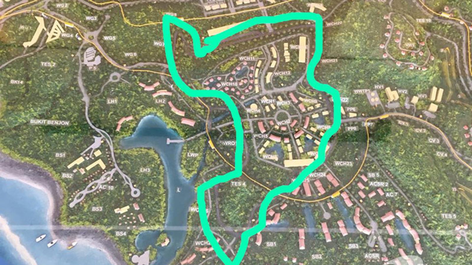 Η προταθείσα διαδρομή, για τον αγώνα των MotoGP στην Ινδονησία. 