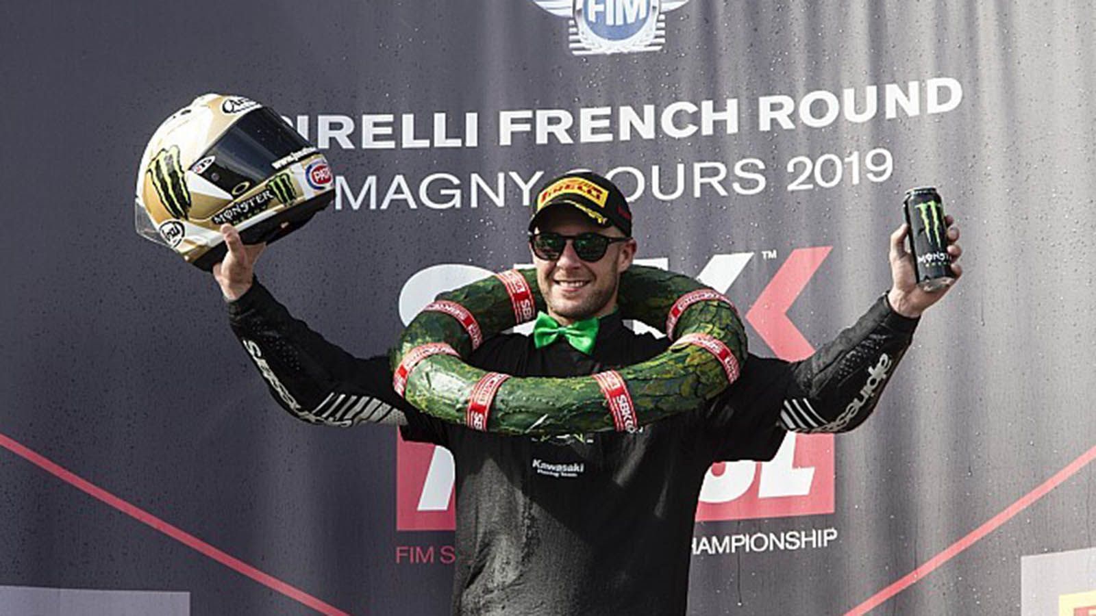 O Jonathan Rea μετά την 5η στέψη του