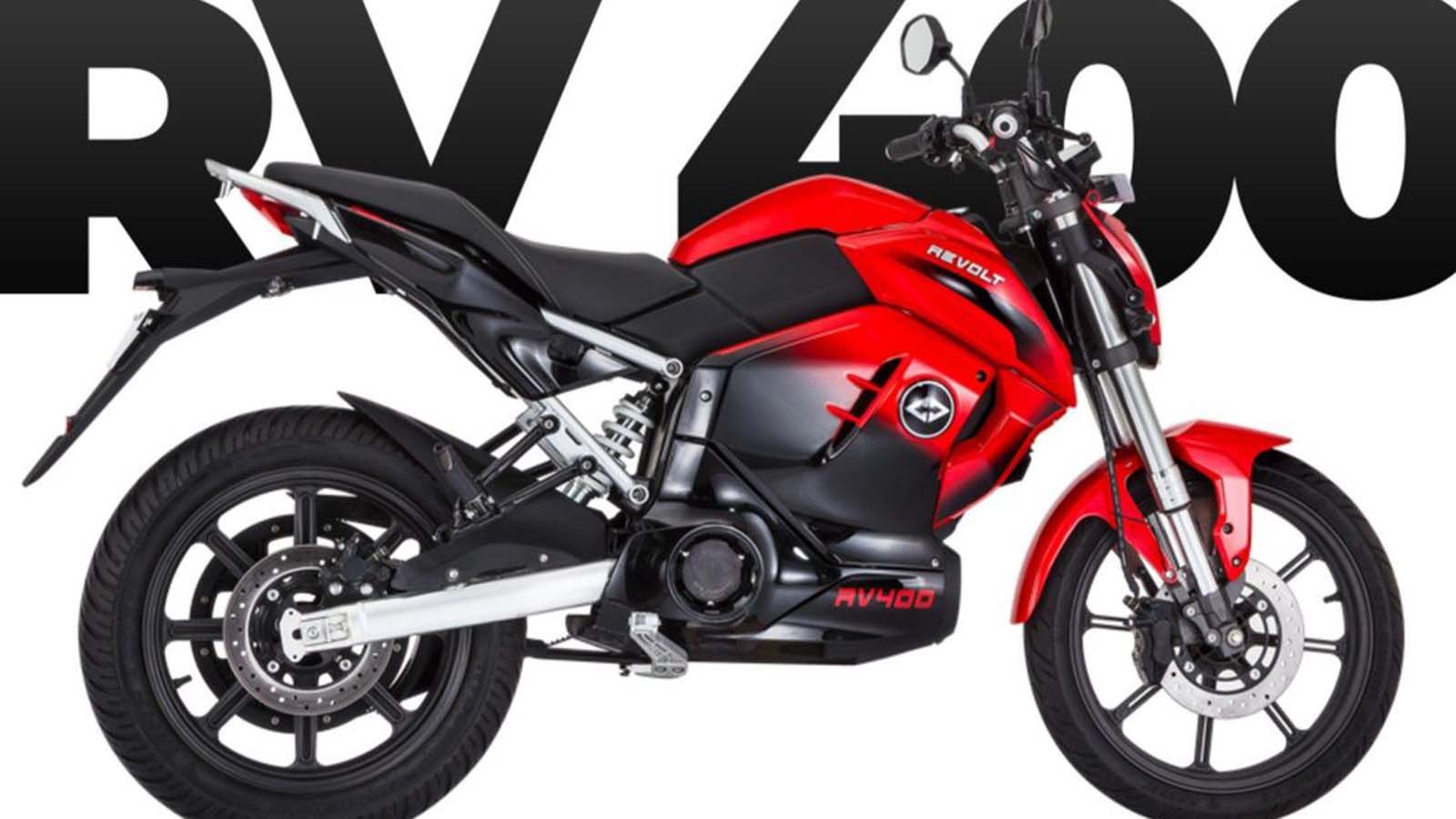 Το Revolt RV400. Φαίνεται και η αφαιρούμενη μπαταρία του. 