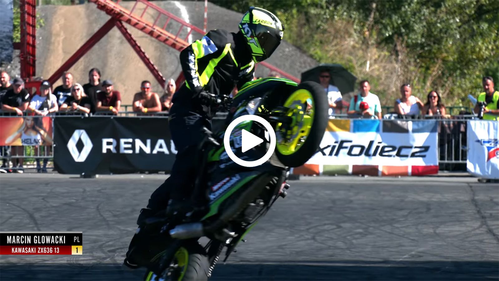 O παγκόσμιος πρωταθλητής stunt επί το έργον