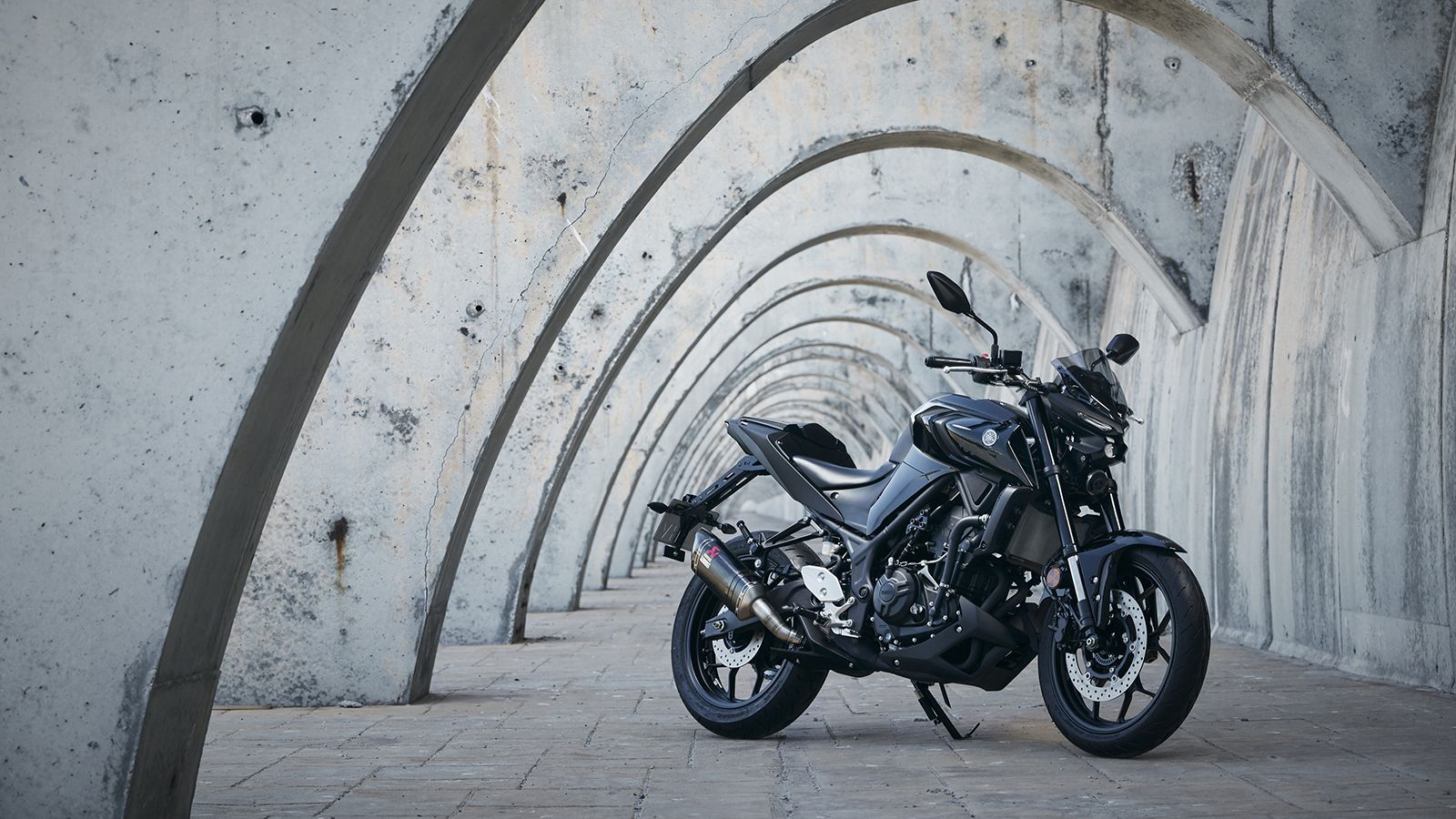 Τα Yamaha MT-03 και MT-125 εξοπλισμένα με τα sport packs.