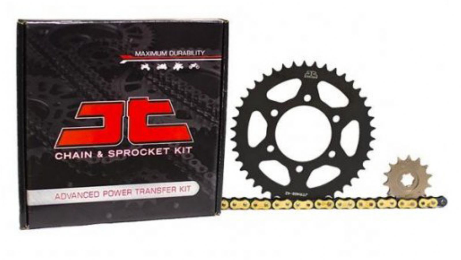 Σετ κίνησης JT για Yamaha Crypton X 135 με χρυσή O`ring HPO GB αλυσίδα 