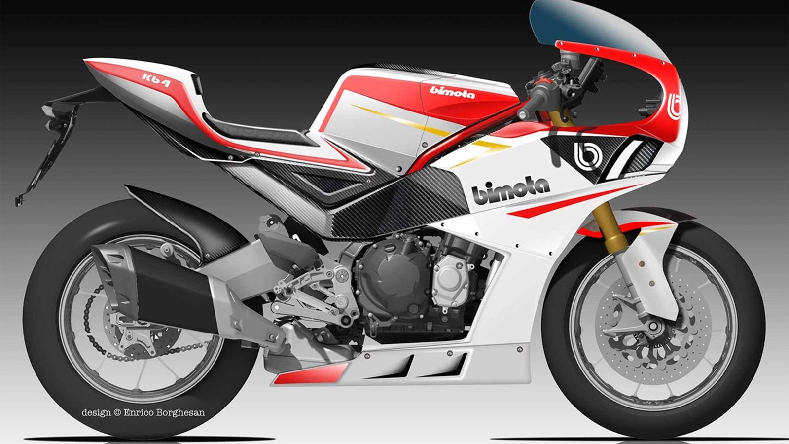 H Bimota KB4, όπως αναμένεται να είναι στην επίσημη εκδοχή της.