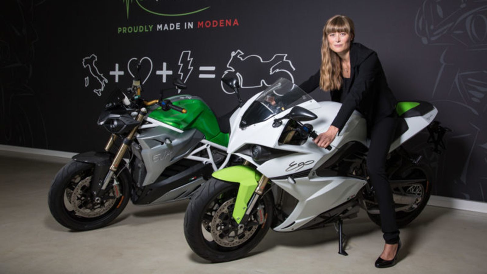 H Livia Cevolini, επικεφαλής της Energica. 