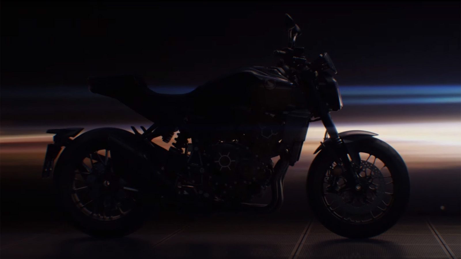 Το Honda CB1000R του 2021, όπως... αχνοφαίνεται στα πλάνα του teaser του.