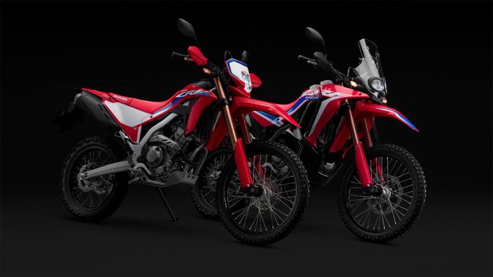 Τα Honda CRF250L και CRF250 Rally του 2021, όπως εμφανίστηκαν σε φωτογραφίες από την Ιαπωνία.