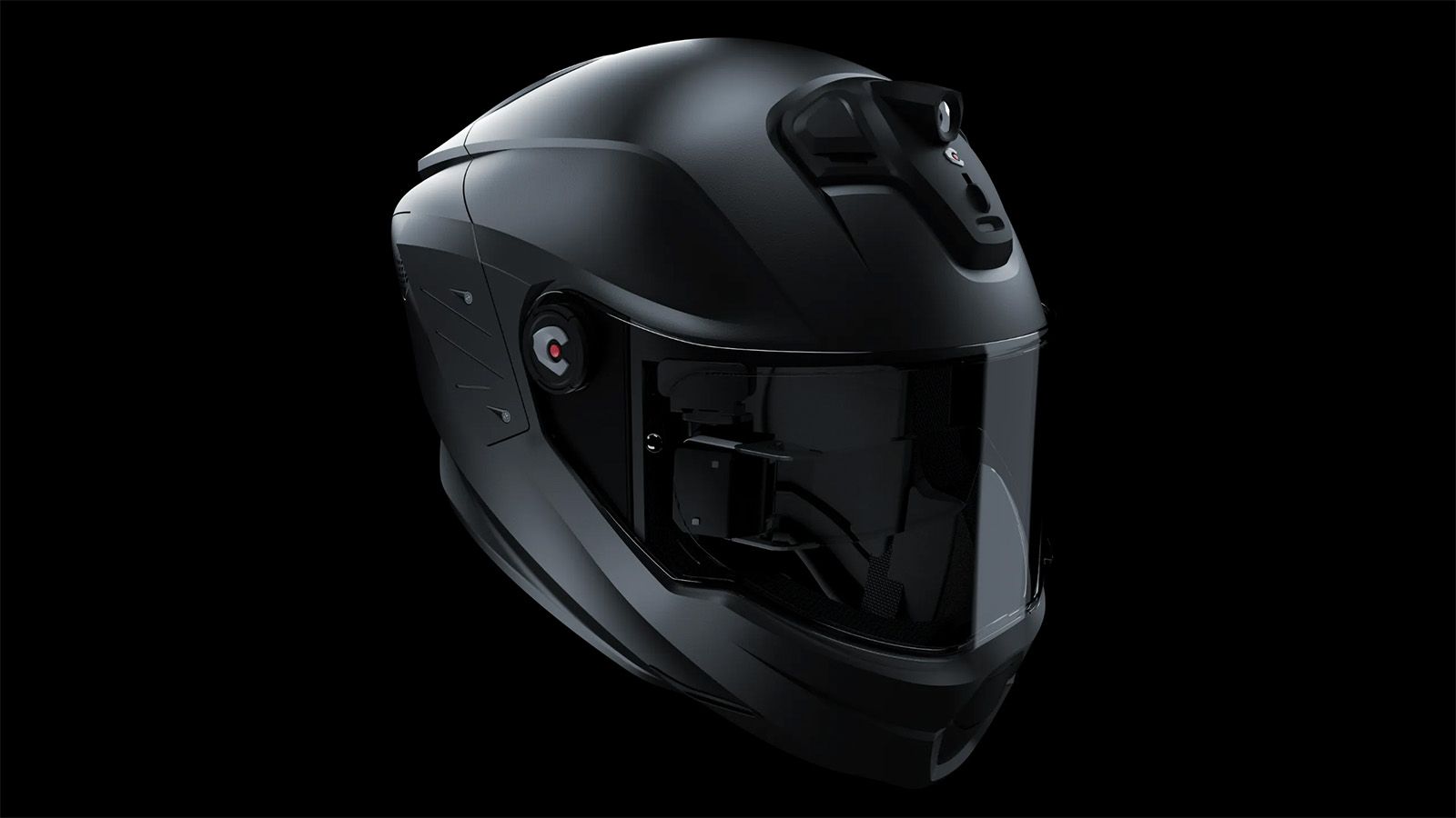 Αυτή είναι η μορφή του κράνους της ICH. Προσέξτε τις κάμερες στο πίσω μέρος. 