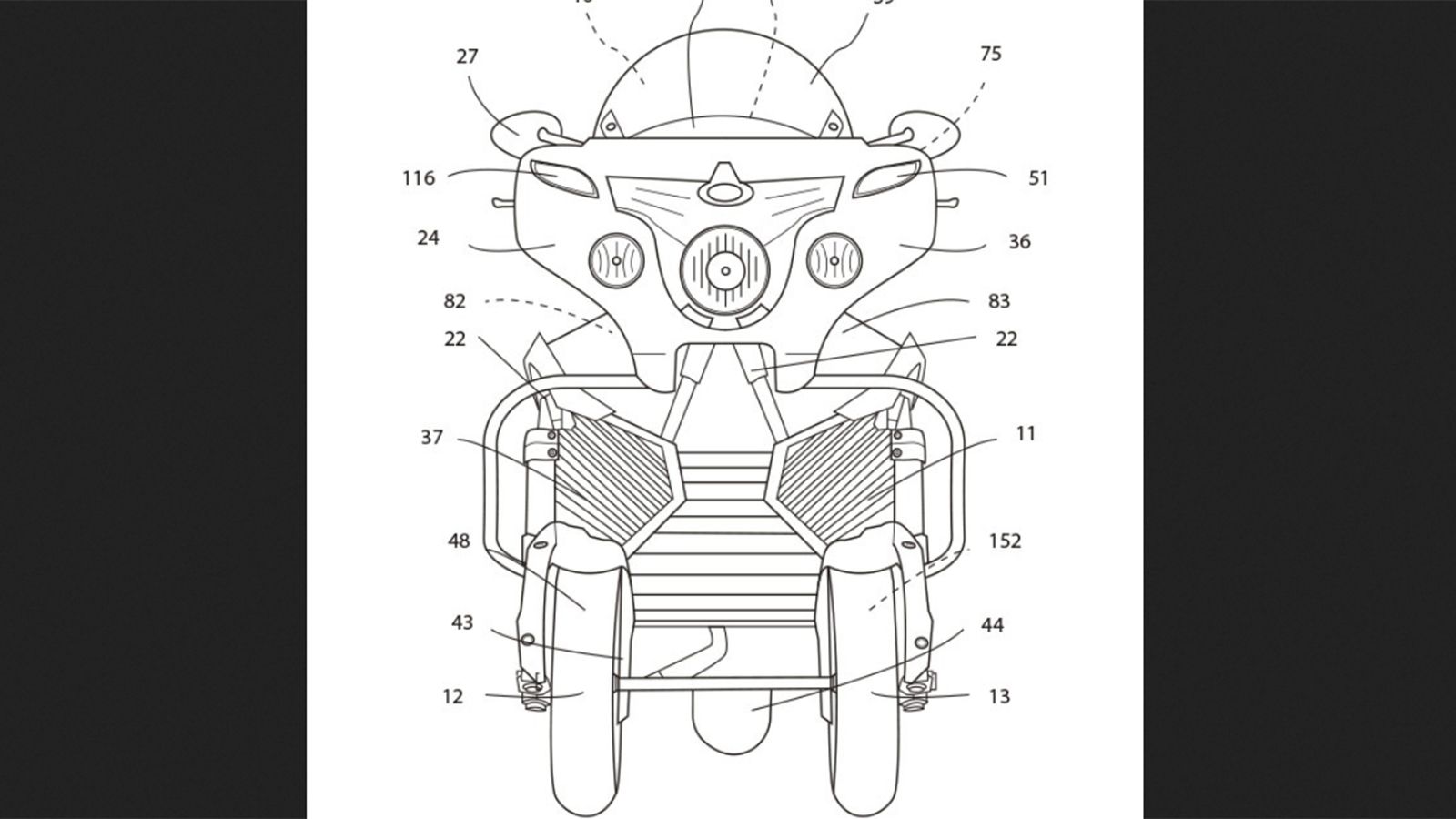 To σχέδιο της τρίτροχης Indian Roadmaster