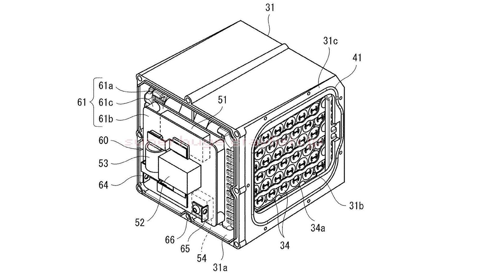 Δύο από τα σχέδια της Kawasaki για την μπαταρία της υβριδικής της μοτοσυκλέτας.