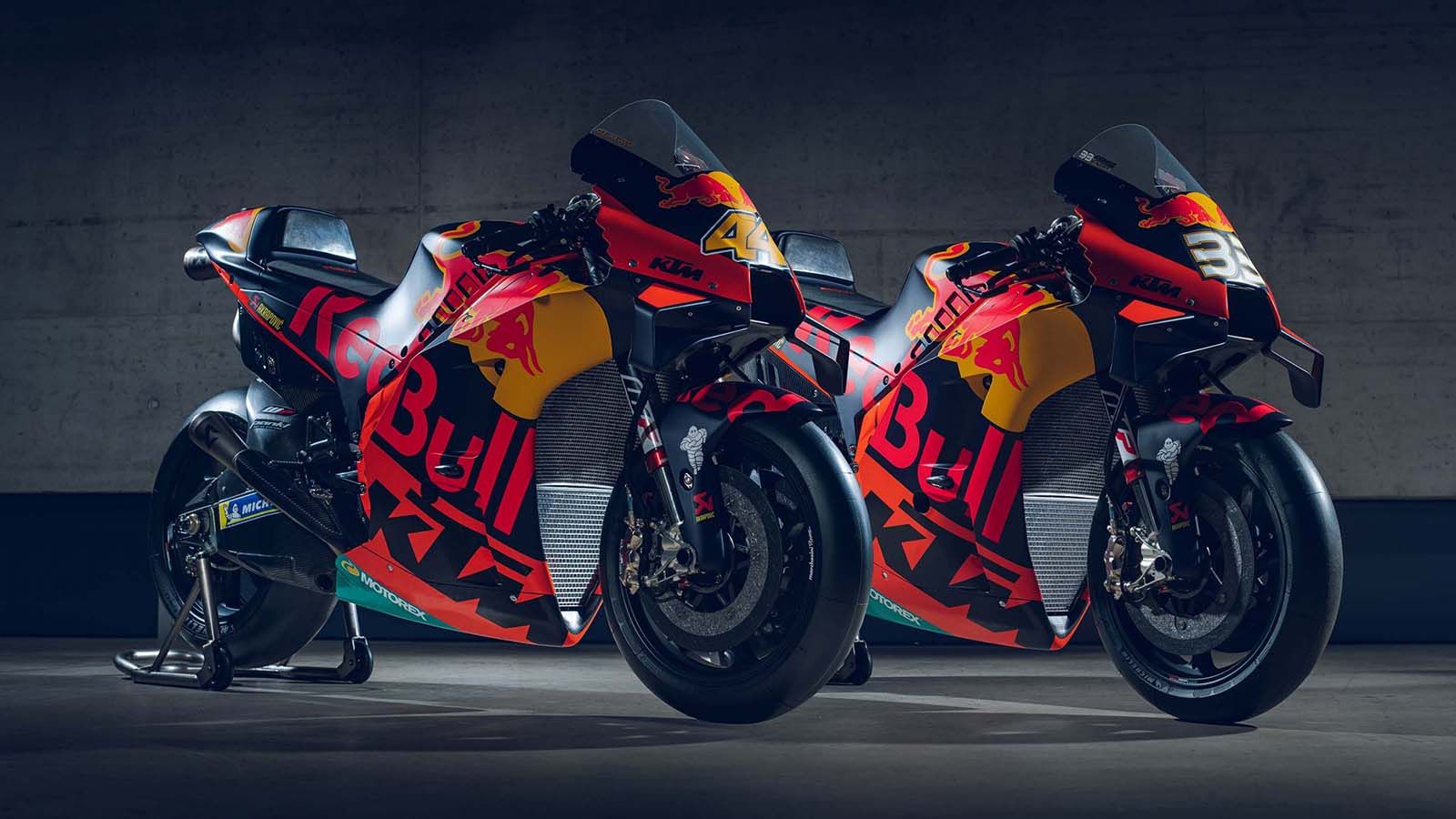Οι μοτοσυκλέτες της εργοστασιακής KTM για το 2020. 