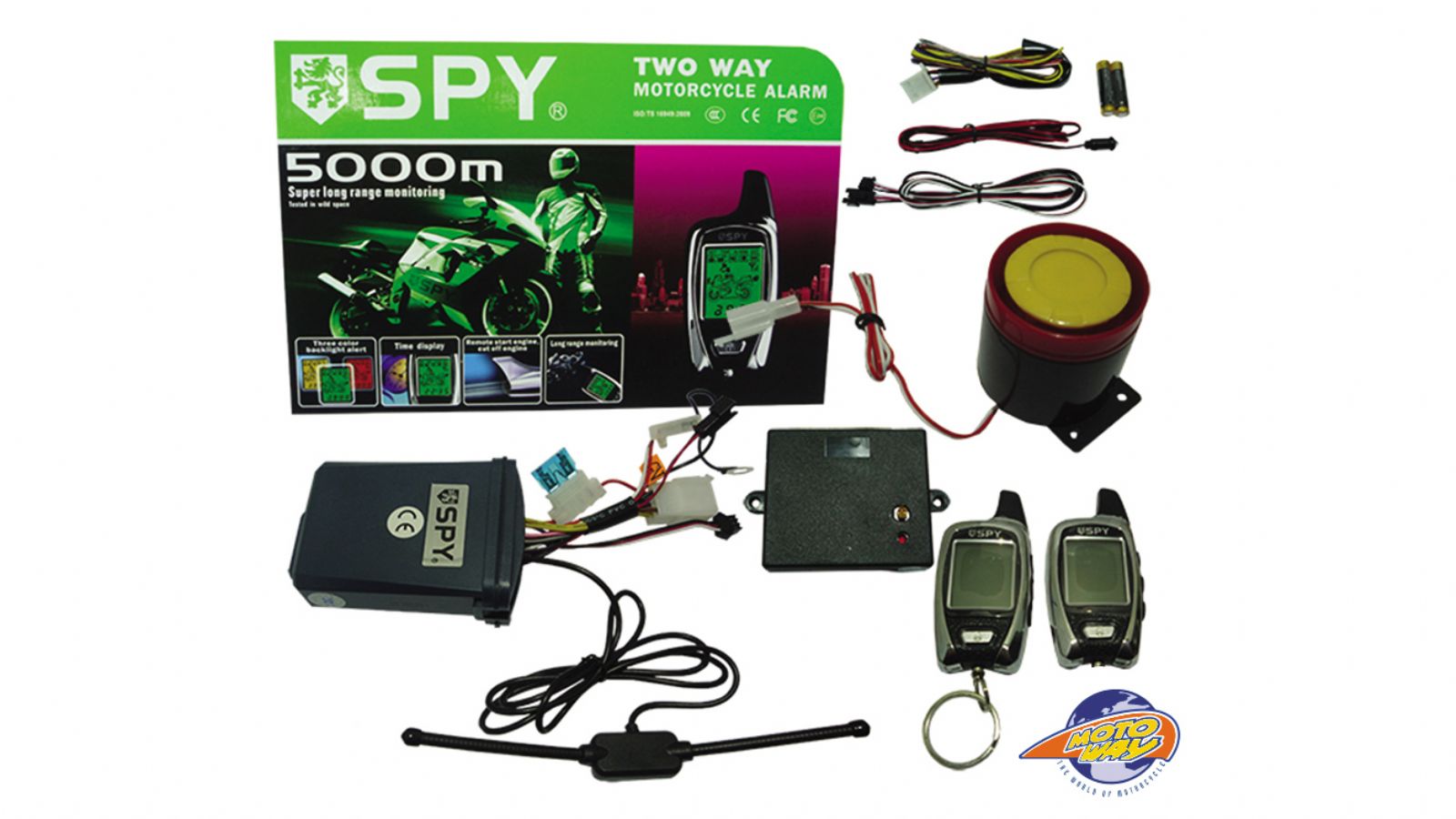 Συναγερμός Spy Moto με τηλεειδοποίηση και περιμετρικό αισθητήρα