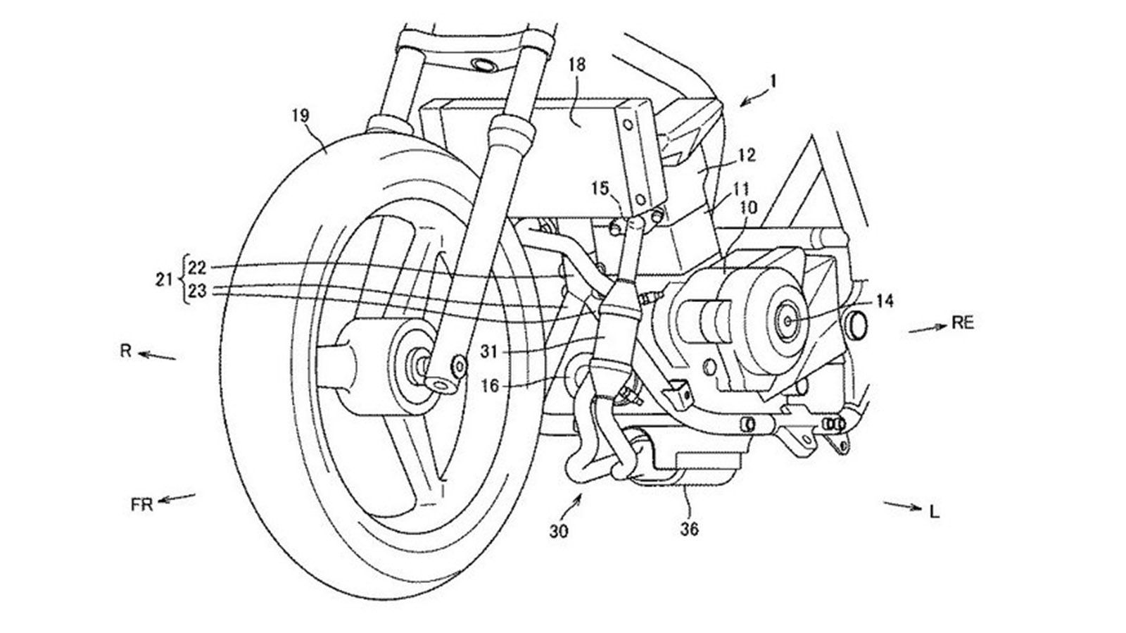 Τα σχέδια της Suzuki. Προσέξτε τον δεύτερο καταλύτη και τους δύο αισθητήρες λάμδα.