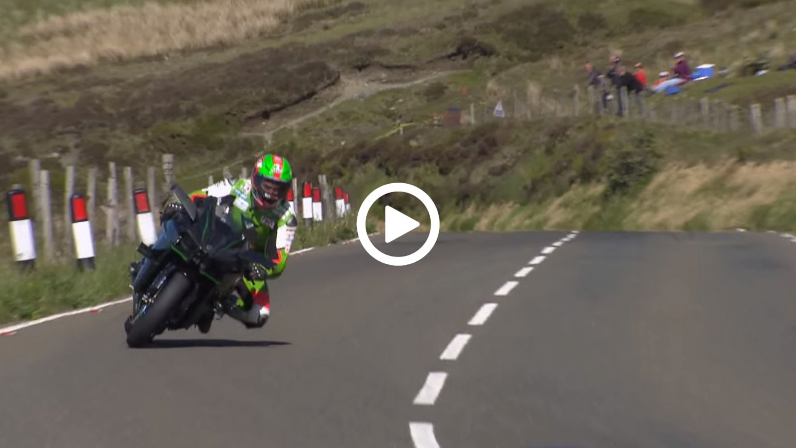 Το Kawasaki H2R ουρλιάζει στο Isle of Man 