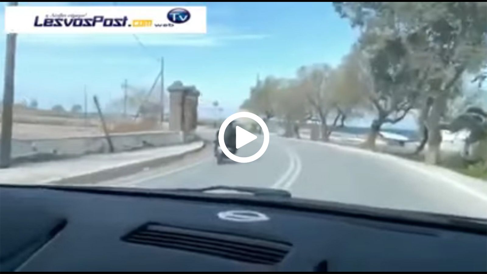 Αναβάτης κάνει επικίνδυνες μανούβρες στην Μυτιλήνη