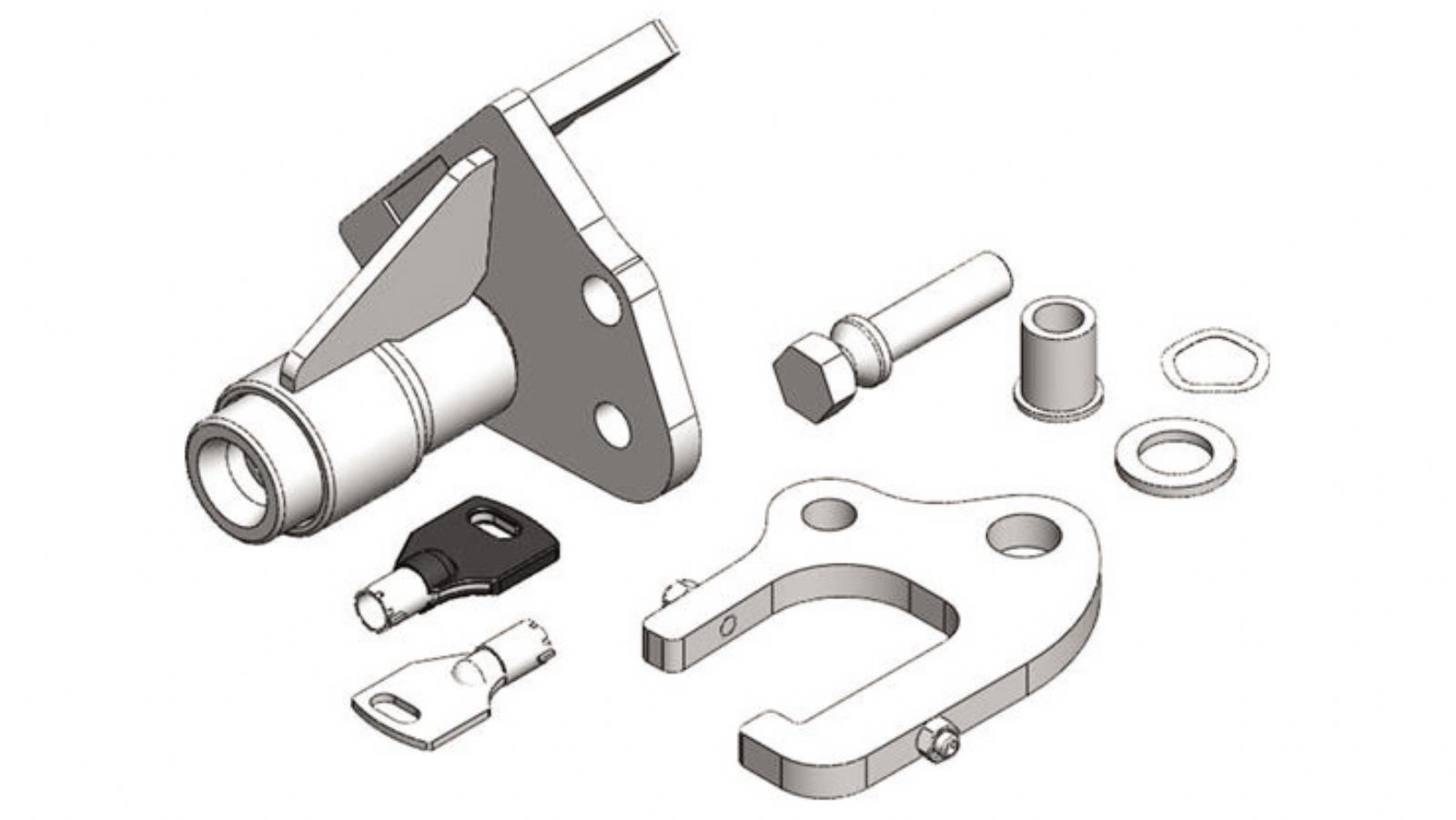 Push & Block κλειδαριά για Kymco People S 125-150i ABS 2018