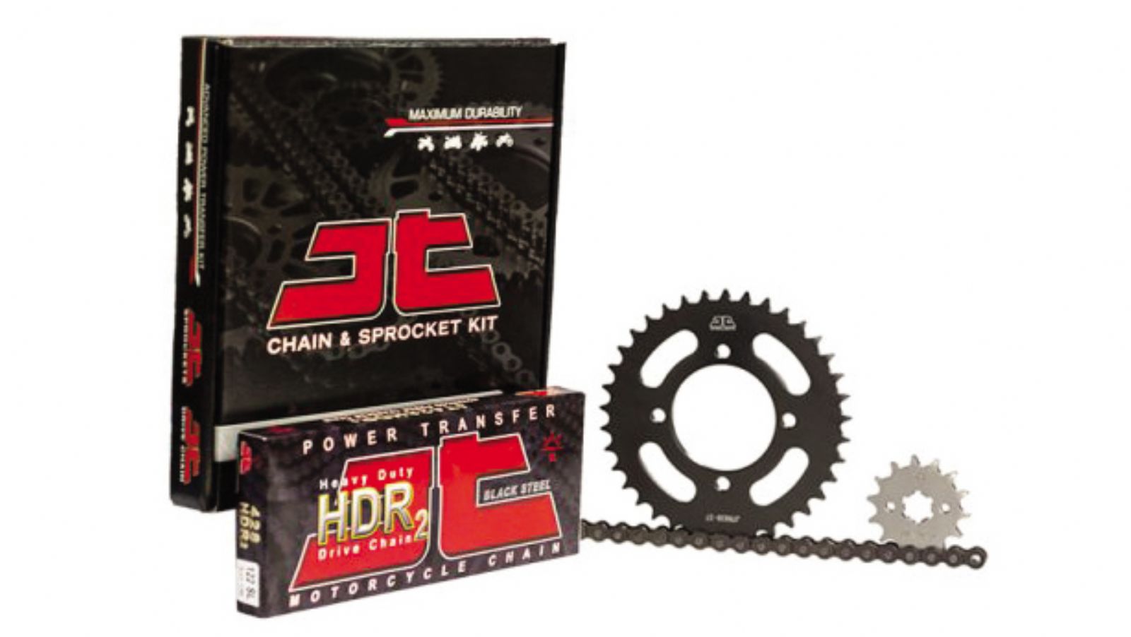 Νέo set κίνησης JT για το νέο YAMAHA Crypton 115 S σε 420 και 428 βήμα με μαύρη ενισχυμένη αλυσίδα HDR