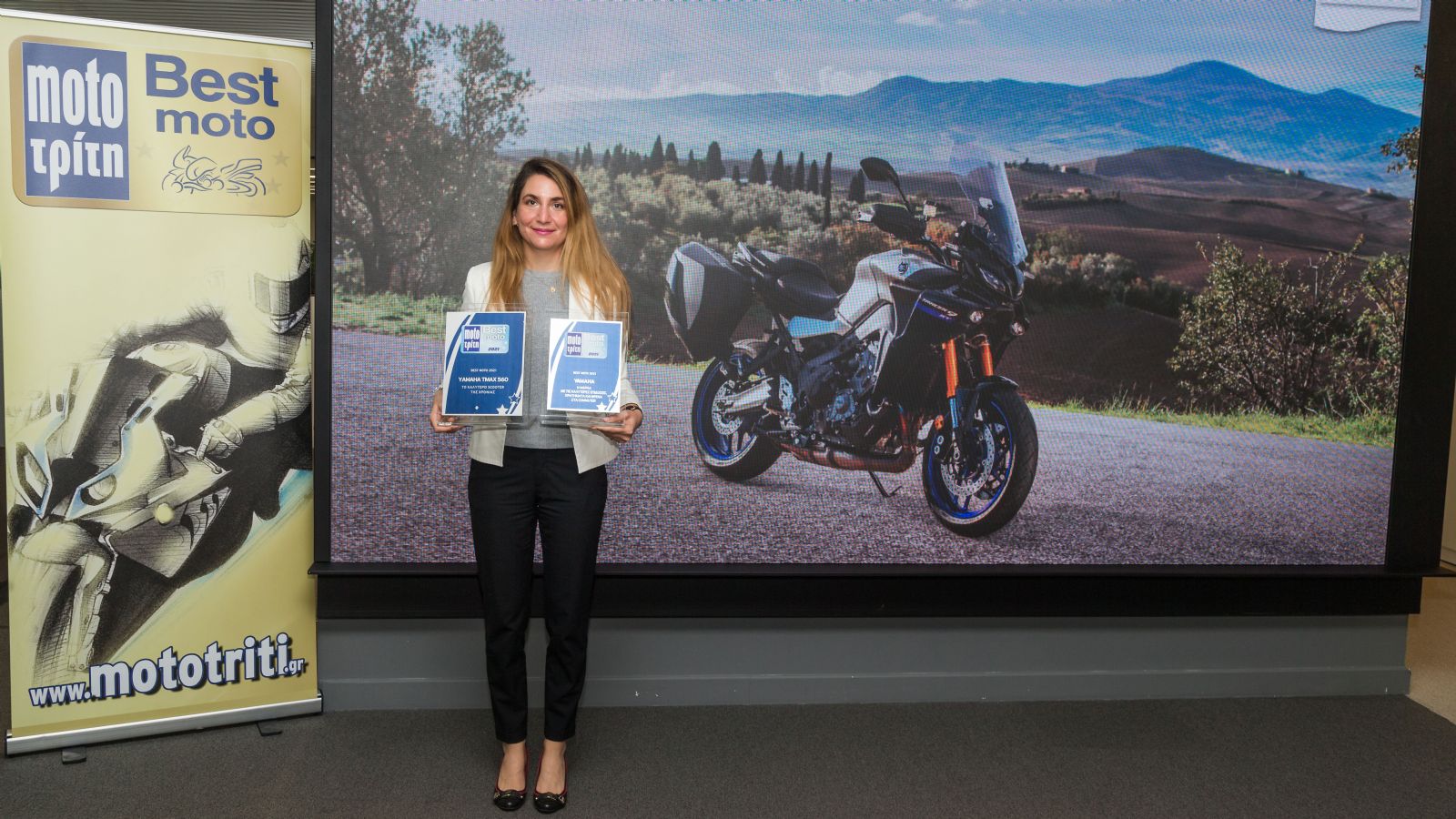 Η βράβευση της Yamaha για το διαγωνισμό Best Moto 2021