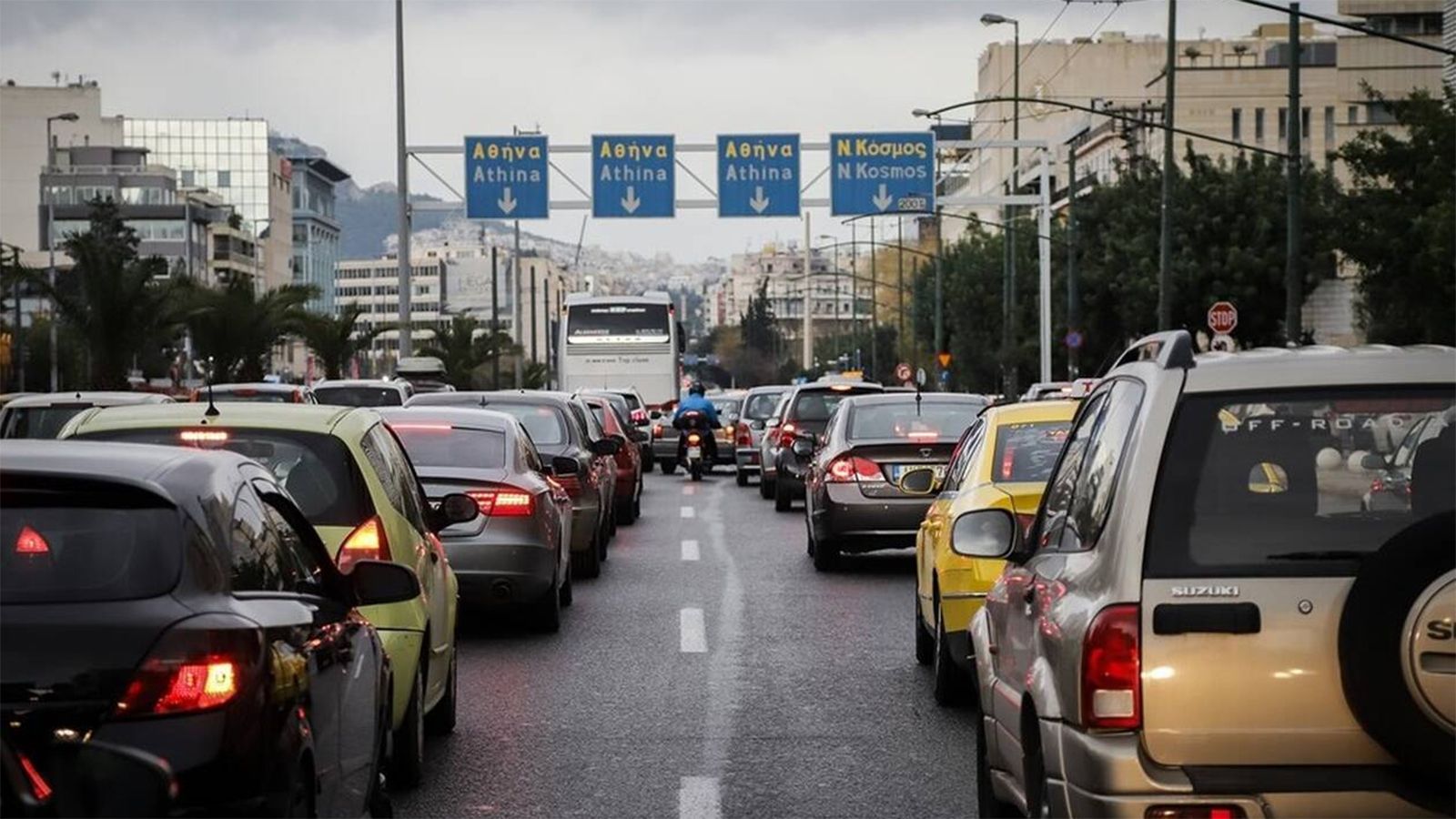 Η εικόνα αυτή δεν είναι καθόλου ασυνήθιστη στην πρωτεύουσα. 