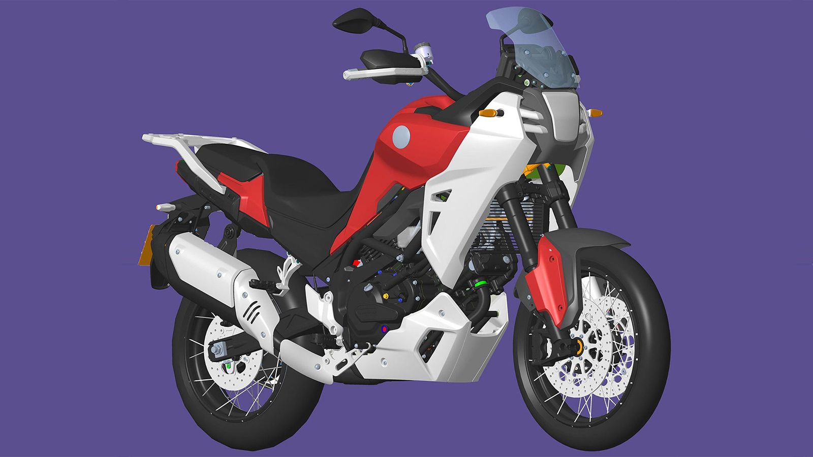 H νέα μοτοσυκλέτα που ίσως είναι η επερχόμενη μεσαία Adventure της Benelli.