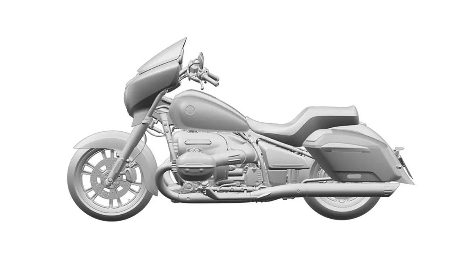 Ένα από τα σχέδια για το επερχόμενο, τουριστικό μοντέλο βασισμένο στο BMW R 18, που κυκλοφορούν εδώ και αρκετό καιρό. 