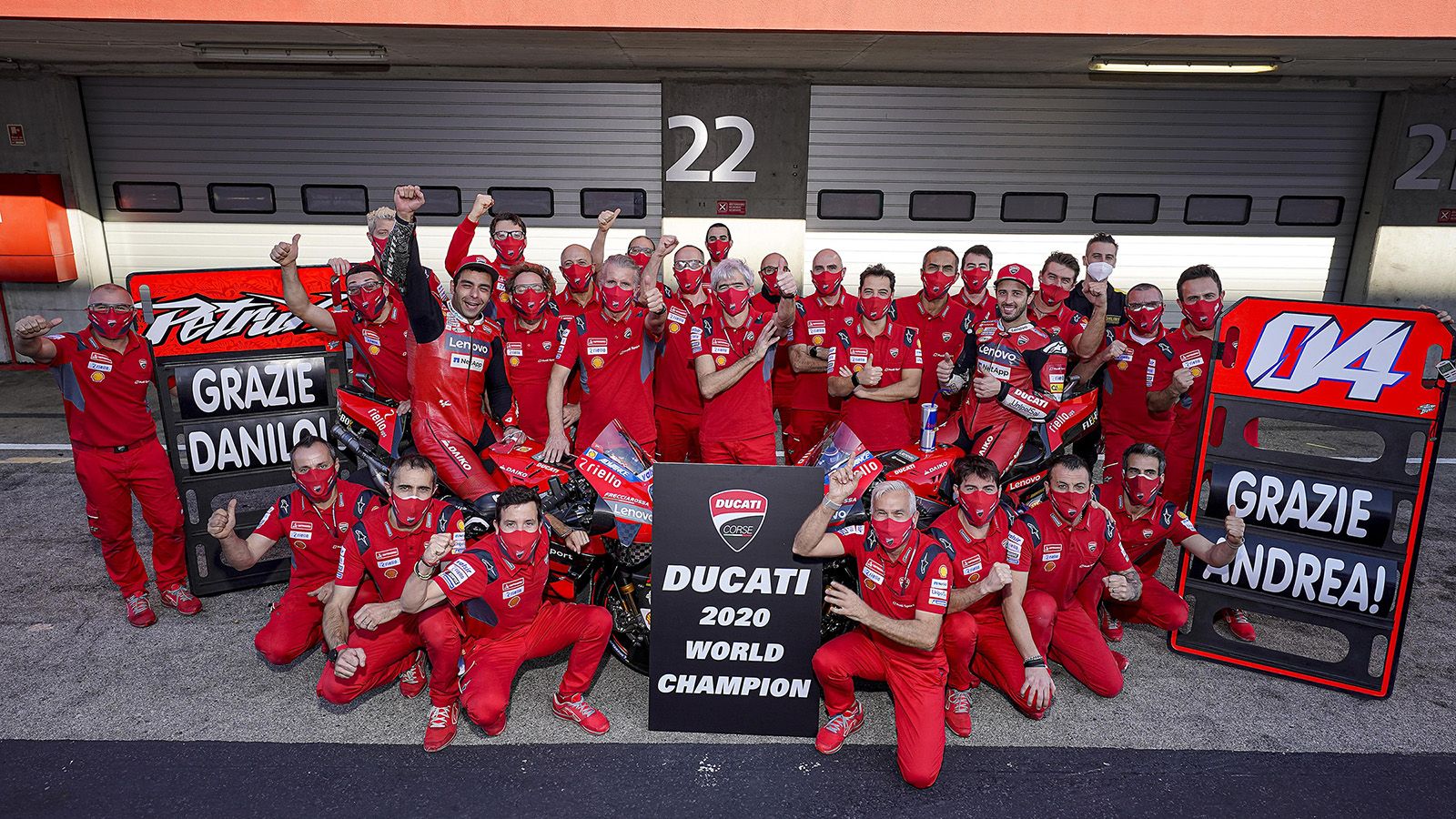 Η ομάδα της Ducati στα MotoGP το 2020.