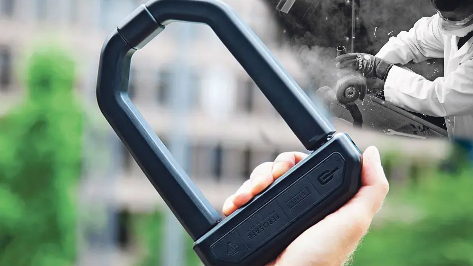 Αυτή είναι η Hiplok D1000 που αντιστέκεται στην κοπή με τροχό.