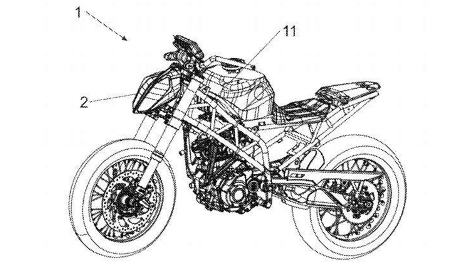 H υποθετική νέα supermoto της KTM, με τον κινητήρα των 390 κυβικών.