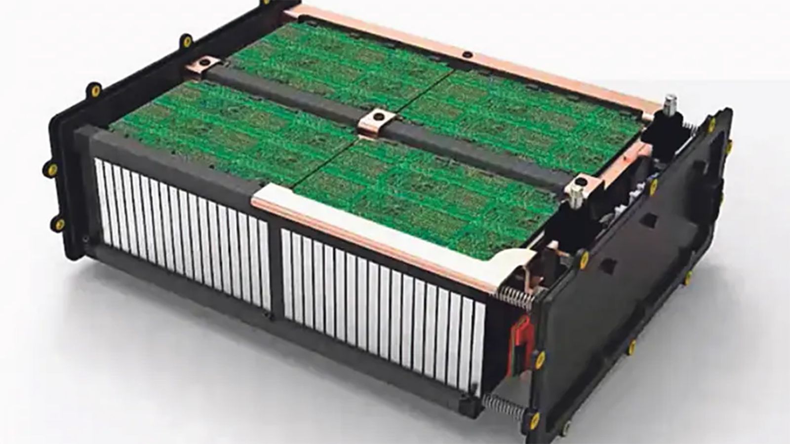 Μια μπαταρία λιθίου-άνθρακα.