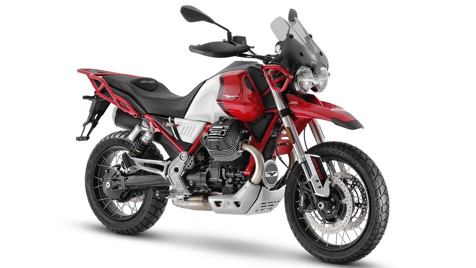 Το  Moto Guzzi V85 TT στους χρωματισμούς του 2021.