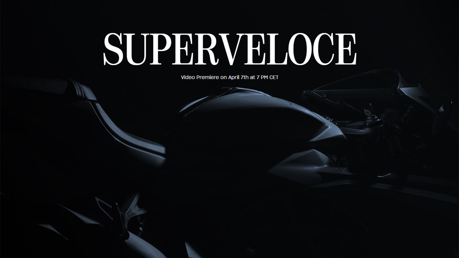 MV Agusta Superveloce: Έρχεται ανανέωση