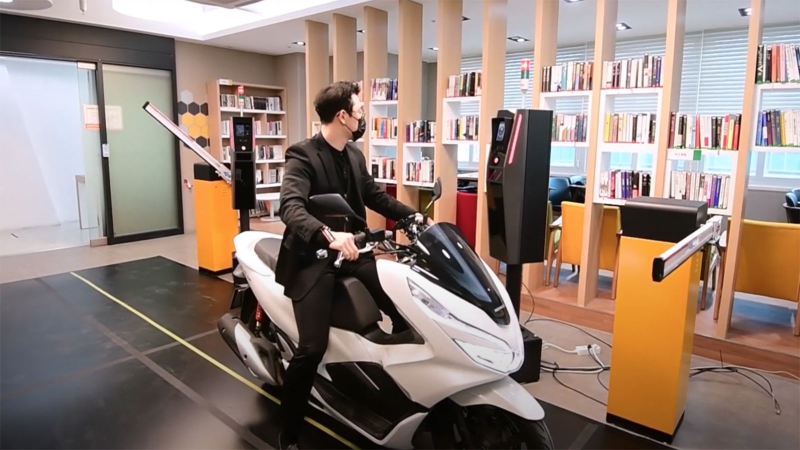 Στιγμιότυπο από τις δοκιμές του συστήματος στην πράξη.