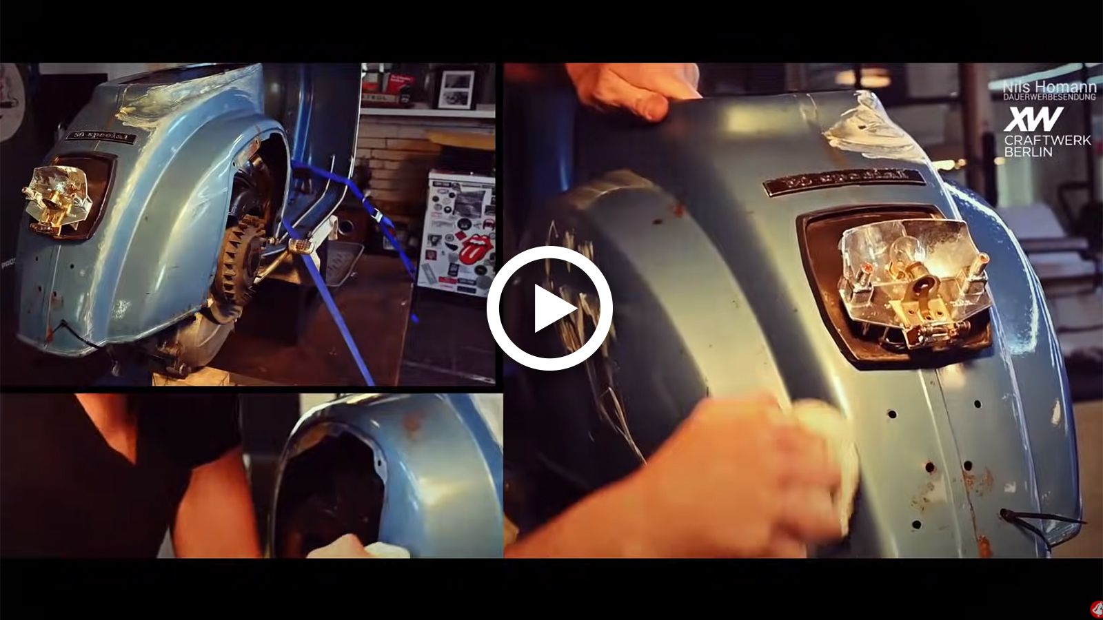 VIDEO: Vespa παρατημένη για 30 χρόνια παίρνει πνοή ζωής