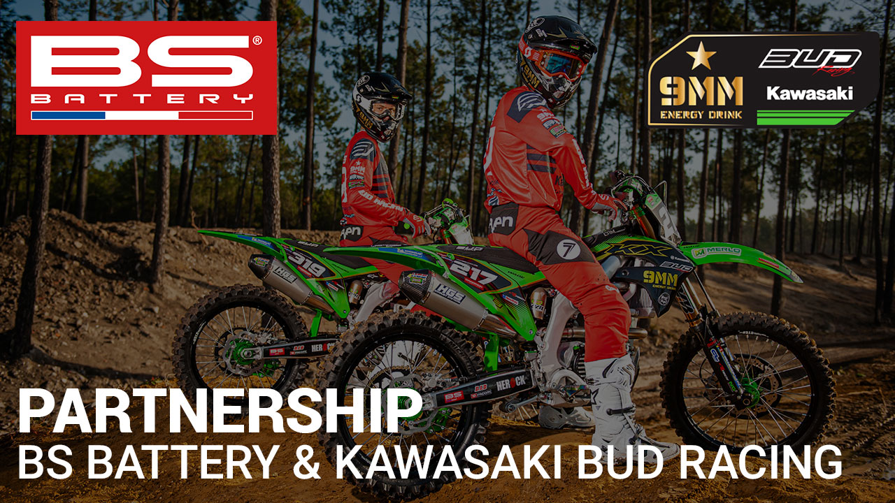 BS BATTERY: Επίσημος προμηθευτής της Kawasaki Bud Racing Team 