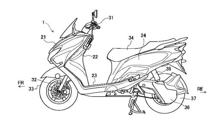 Διαρροή των σχεδίων του ηλεκτρικού Suzuki Burgman