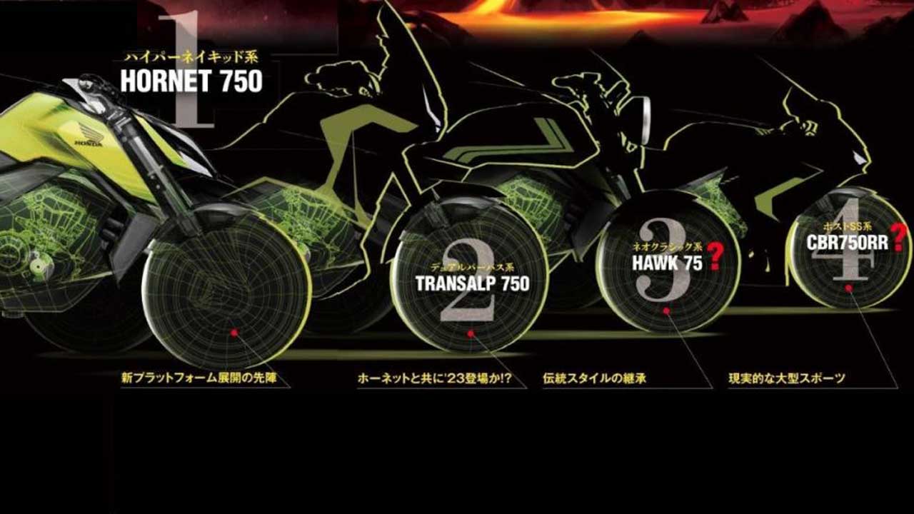 Honda: Φήμες για νέα σειρά μοτοσυκλετών 750 