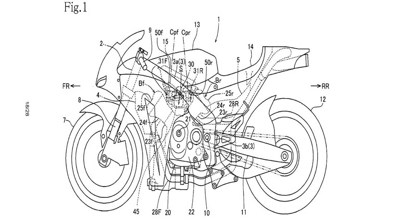 Honda: Νέα πατέντα για supersport V4