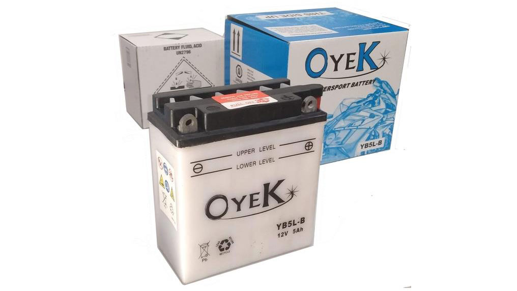 Μπαταρίες Oyek YB5L-B ανοιχτού τύπου