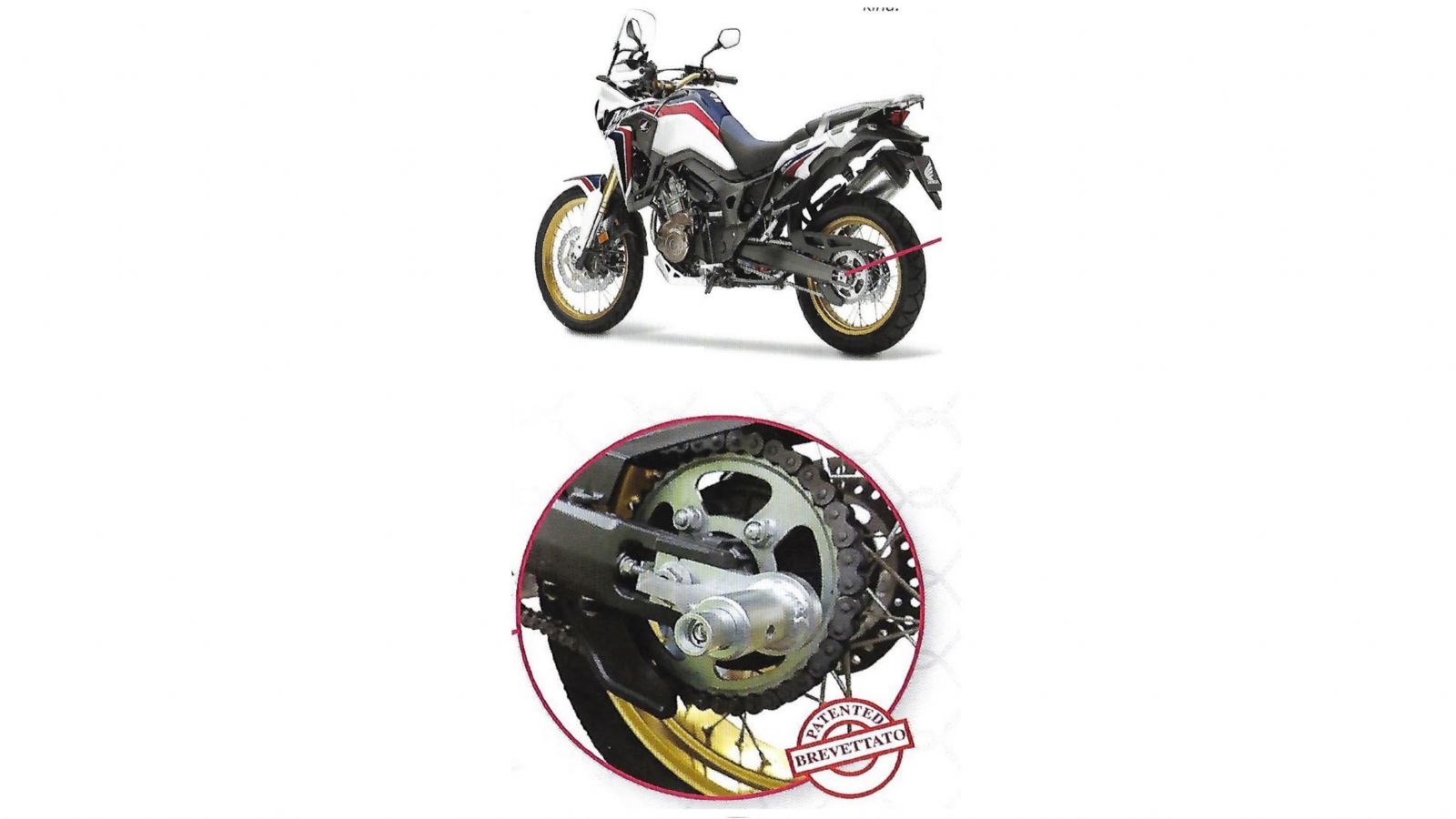 Push & Block κλειδαριά για Honda Africa Twin CRF 1000L