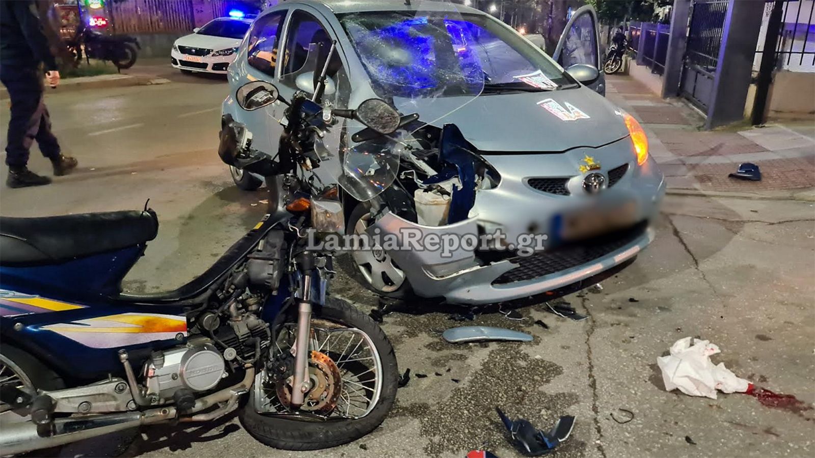 Φωτογραφία από το σημείο του ατυχήματος (Lamiareport.gr)