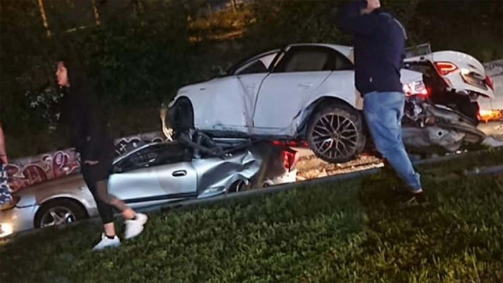 Φωτό από το σημείο του ατυχήματος