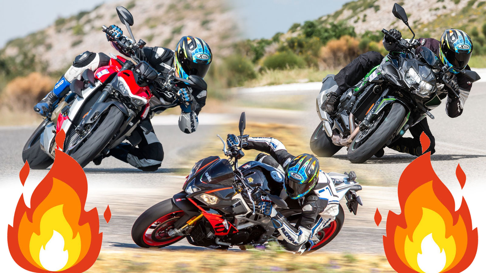 3 Hot Super Naked: Aprilia Tuono V4, Ducati Streetfighter V4, Kawasaki Z H2