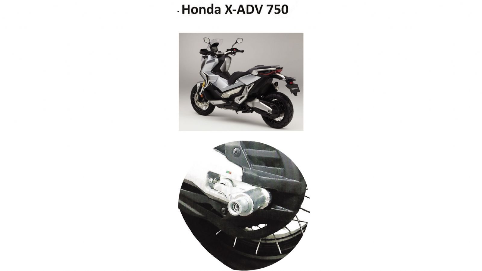 Push & Block κλειδαριά για Honda X-ADV 750 / Forza 750