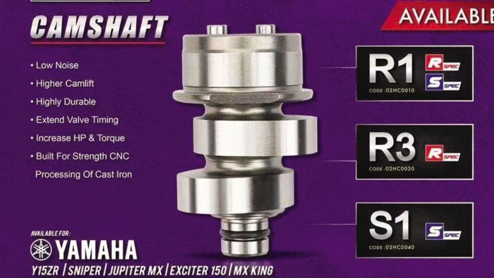 Εκκεντροφόρος Uma Racing S1 για Yamaha Crypton X 135