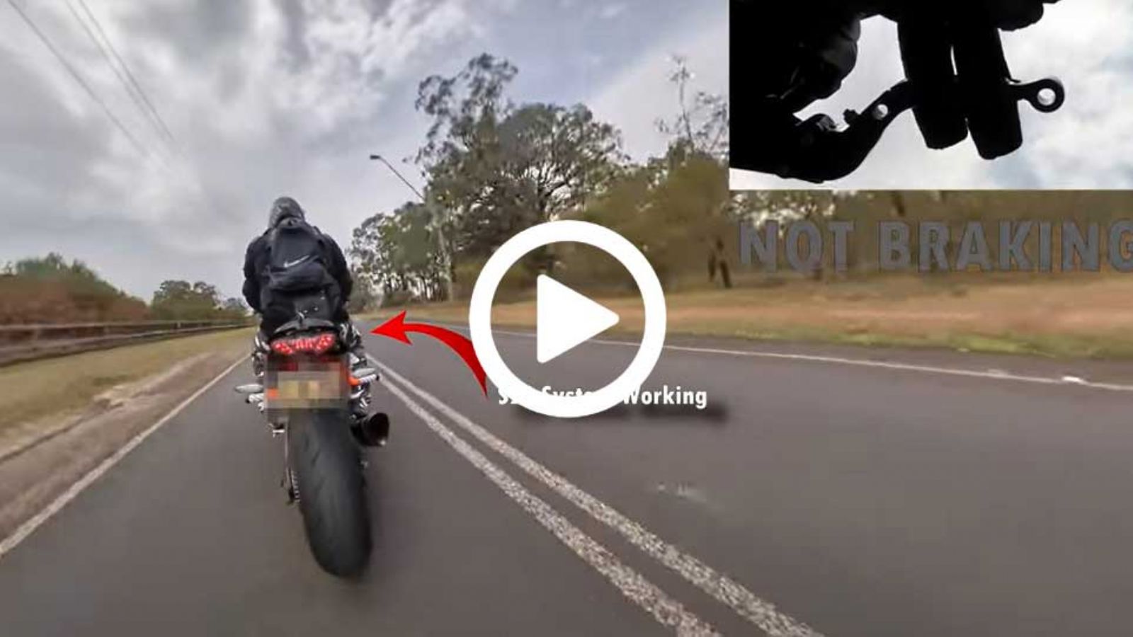 VIDEO: Πατέντα ενεργοποιεί το πίσω φως όταν χρησιμοποιείς το φρένο κινητήρα.