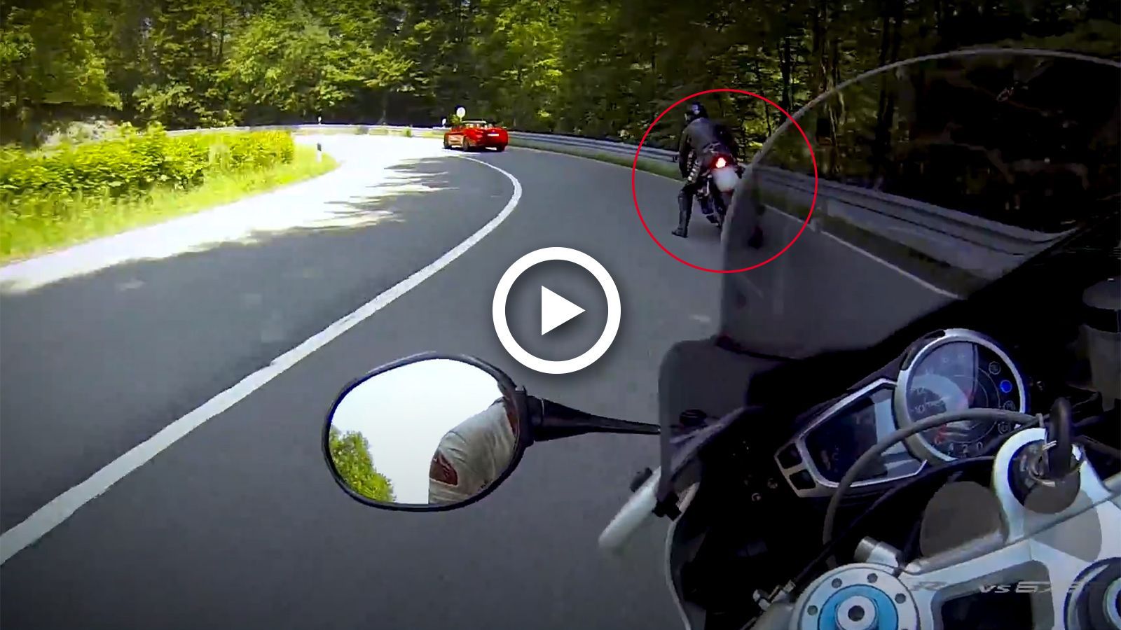 VIDEO: Αναβάτης πέφτει ενώ κυνηγιέται με μία BMW M4